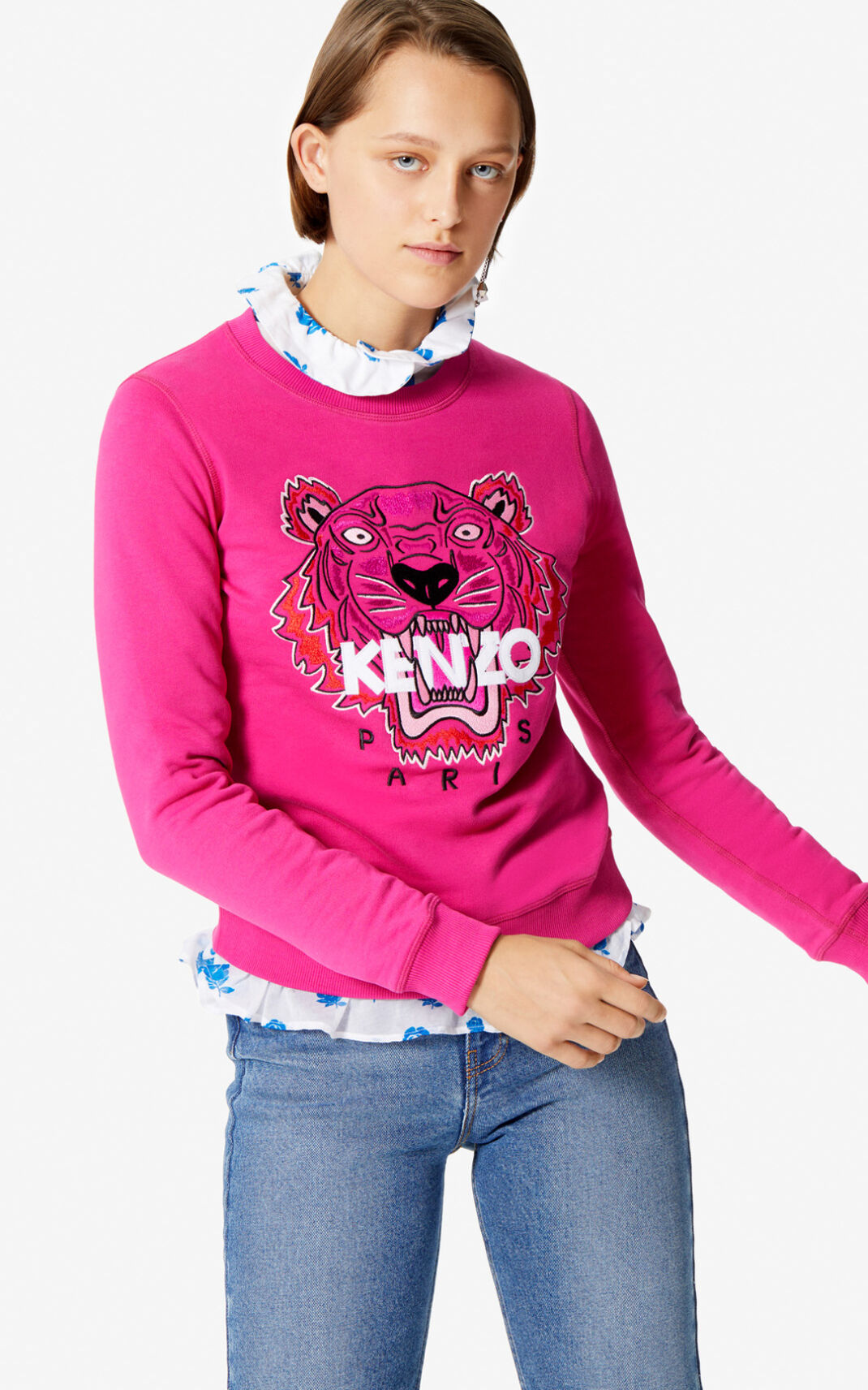 Kenzo Tiger Sudadera Mujer Oscuro | 9725431-DS